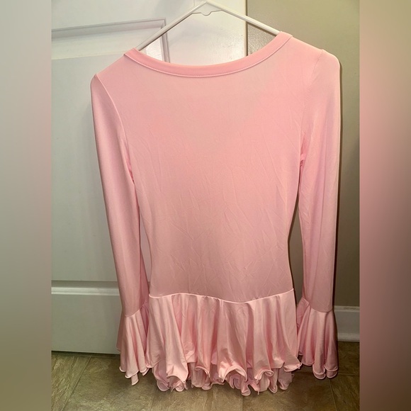 Pink Ruffle Mini Dress Size Small - Picture 4 of 4